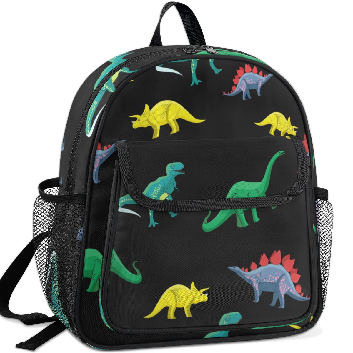 TropicalLife Dinozaury dziecięce plecaki dla chłopców dziewczynek, kolorowy dinozaur maluch lekki plecak szkolny torba na książki, wielobarwny