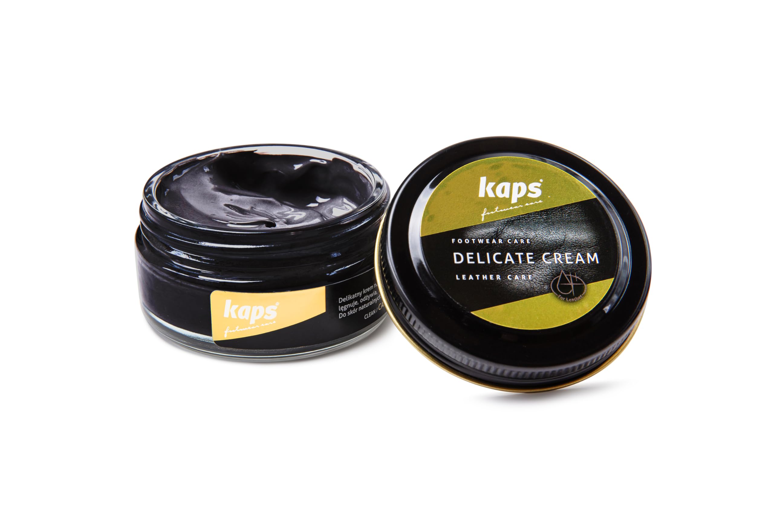 Kaps Leather Shoe Cream - Shoe Care Polish and Colour Conditioner | Refreshes Appearance | For Boots, Handbags, Furniture | Intensive Leather Care and Nourishing | 70 + Shades 50ml — view 42