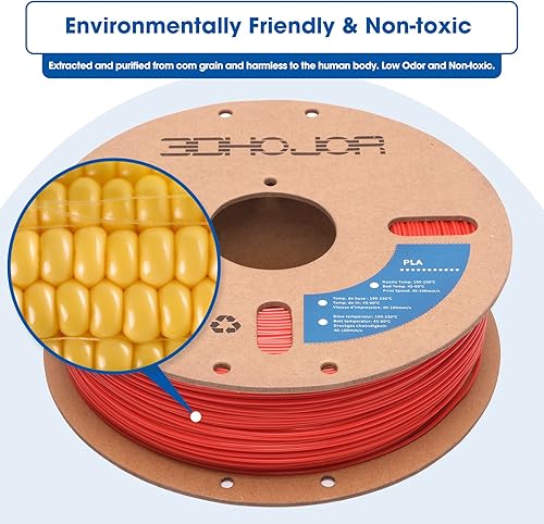 Miniatura 4 de Filamento PLA de alta velocidad de 0.069 pulgadas, filamento de impresora 3D, carrete de cartón de 2.2 libras, precisión dimensional +- 0.001 in,