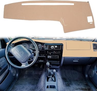 Dashboard Cover Dash Cover Mat Pad Custom Fit for Toyota Tacoma 1998 1999 2000 2001 2002 2003 2004 98-04 Beige