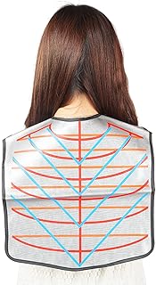 PERFEHAIR Hair Cutting Collar Tool, Salon Hairdressing Hair Dye Cape with Angular & Straight Cutting Guidelines, Waterproof