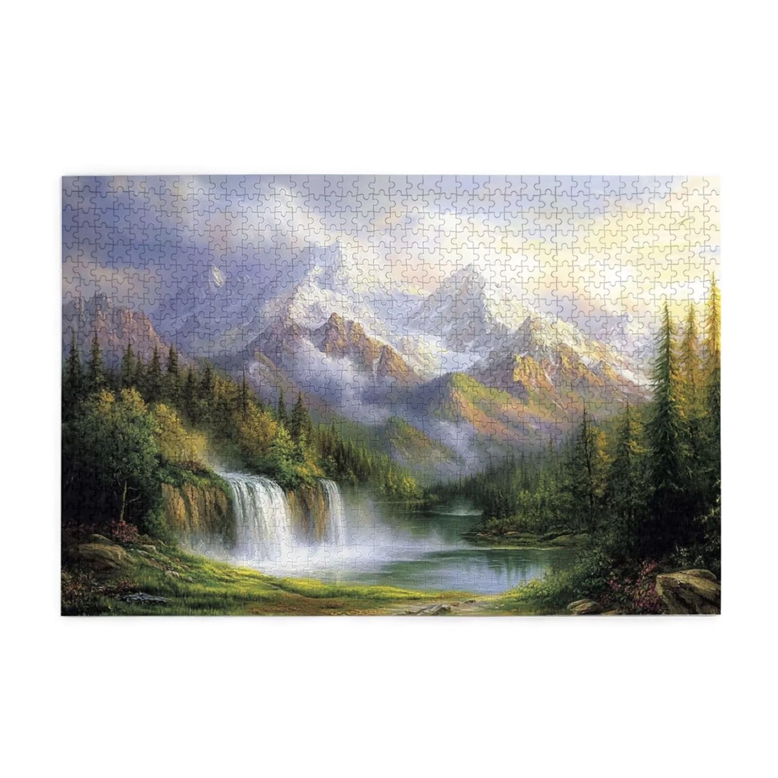 Puzzle 2000 Teile, Puzzle Erwachsene, Holzpuzzle Natur Impossible Jigsaw, Clevere Rätsel, HD Farbe Jigsaw mit Geschenkbox Verpackung for Room Decor, Geschenke für Frauen Fallen 100x70cm p-907