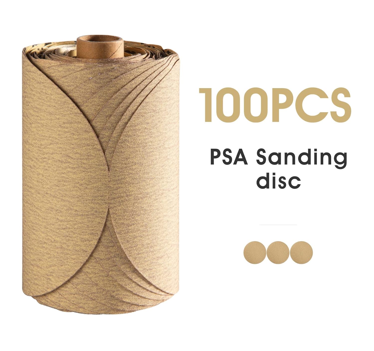 100 PCS 6 inch PSA Sanding Discs 180 Grit Self Adhesive Sticky-Back Sandpaper for DA Sander Wood Metal Finishing Sand Papers Coarse-Cut Abrasive Sand Paper