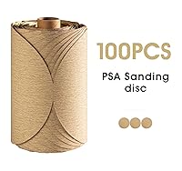 Vista 7 de 100 PIEZAS Discos de lija de 6 pulgadas PSA de grano 180 autoadhesivos de respaldo adhesivo para lijadora DA, papel de lija para acabado de madera