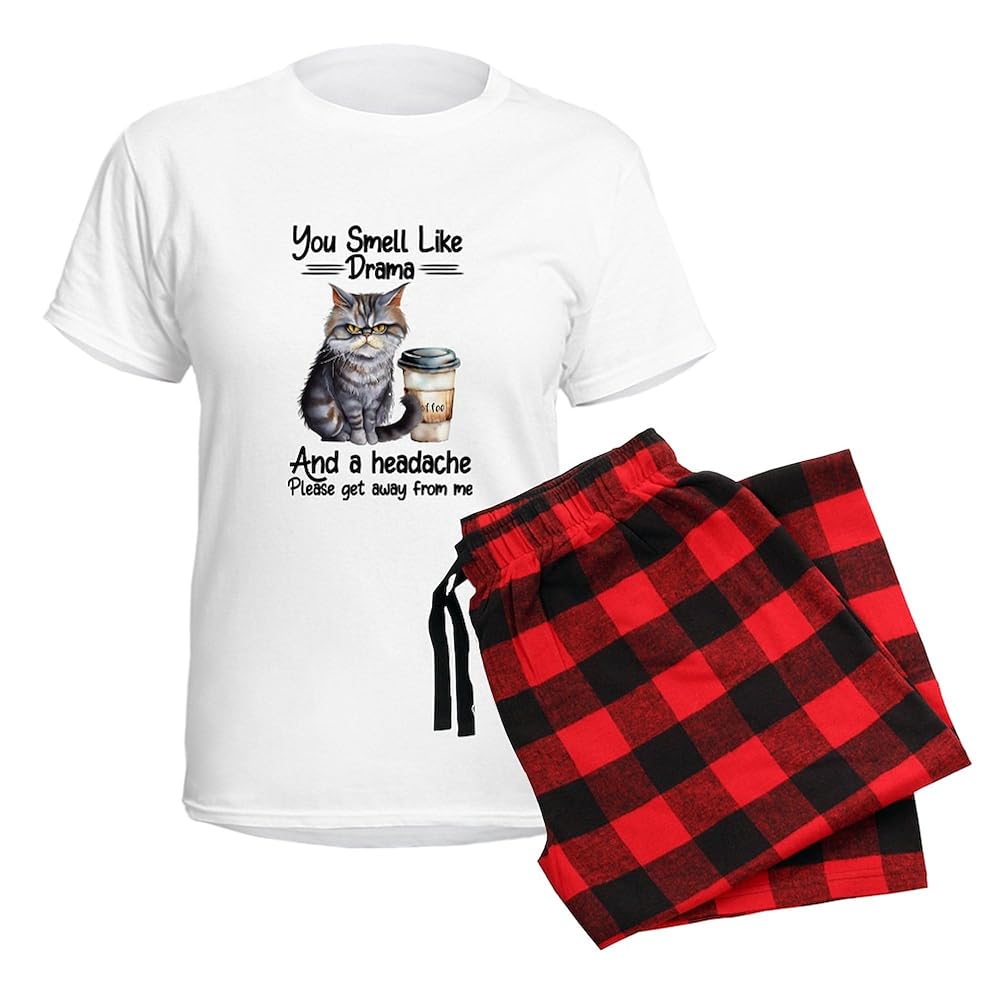 CafePress-White Stag Women's Dark Pajamas-Womens Novelty