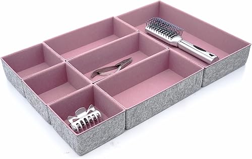 Miniatura 10 de Welaxy Organizador de cajones de lujo multiusos, bandeja Catchall, organizador de mostrador para llaves, joyas, perfumes, gafas y relojes, soporte