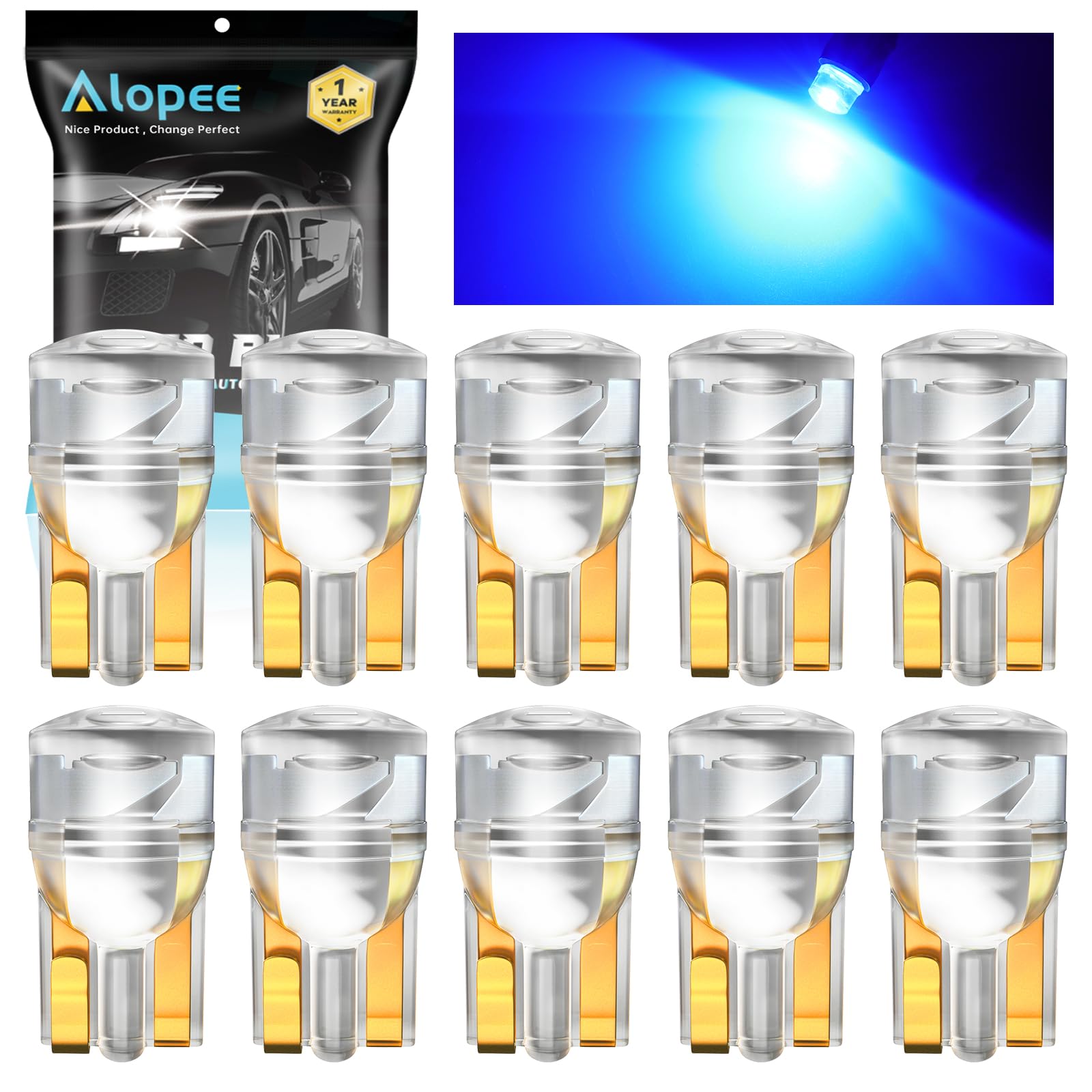 AMPOULE HALOGÈNE DE Voiture Haute Résistance Aux Températures T10 W5W - Foto 4