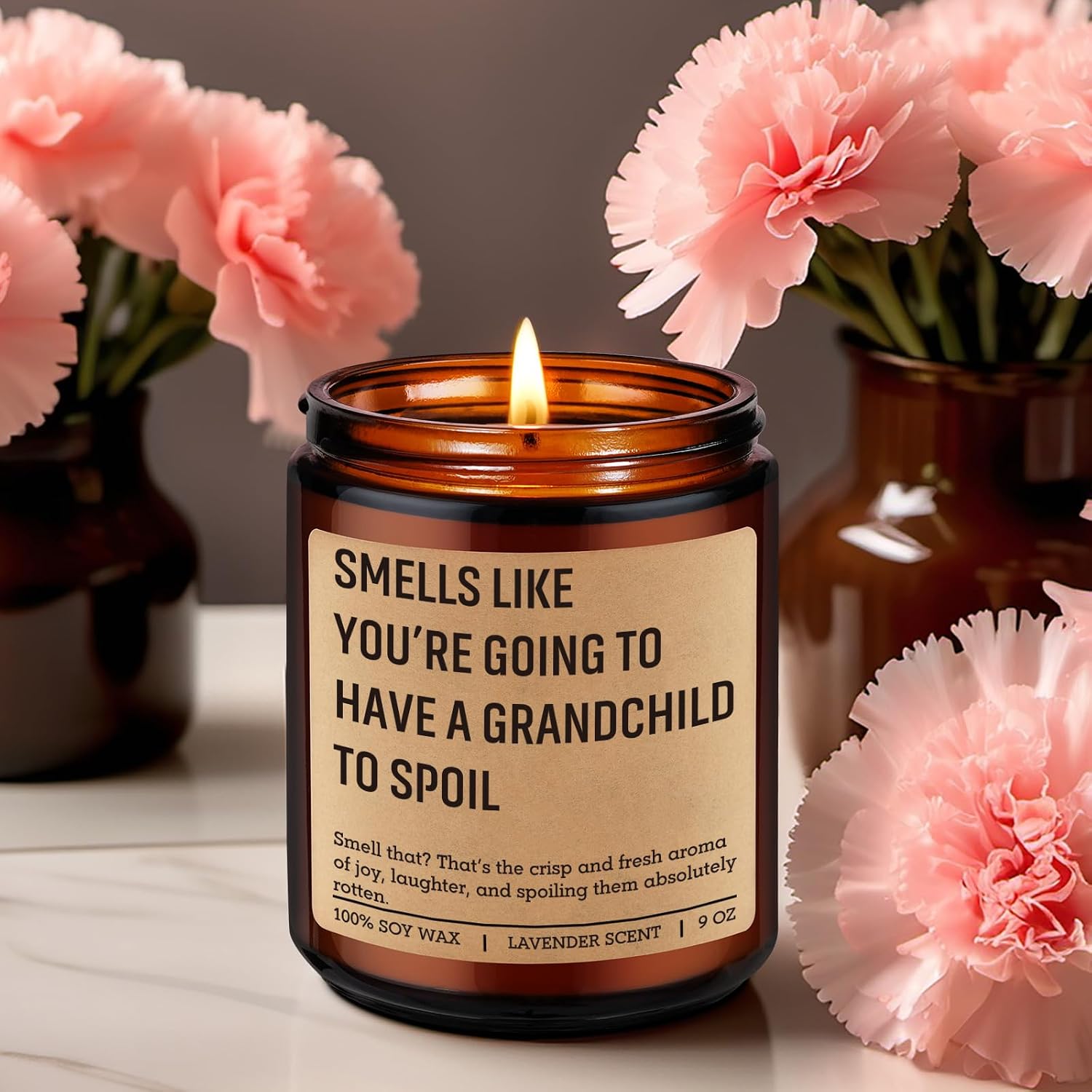 Fairy's Gift Candle, Pregnancy Announcement, Grandparents Baby Announcement