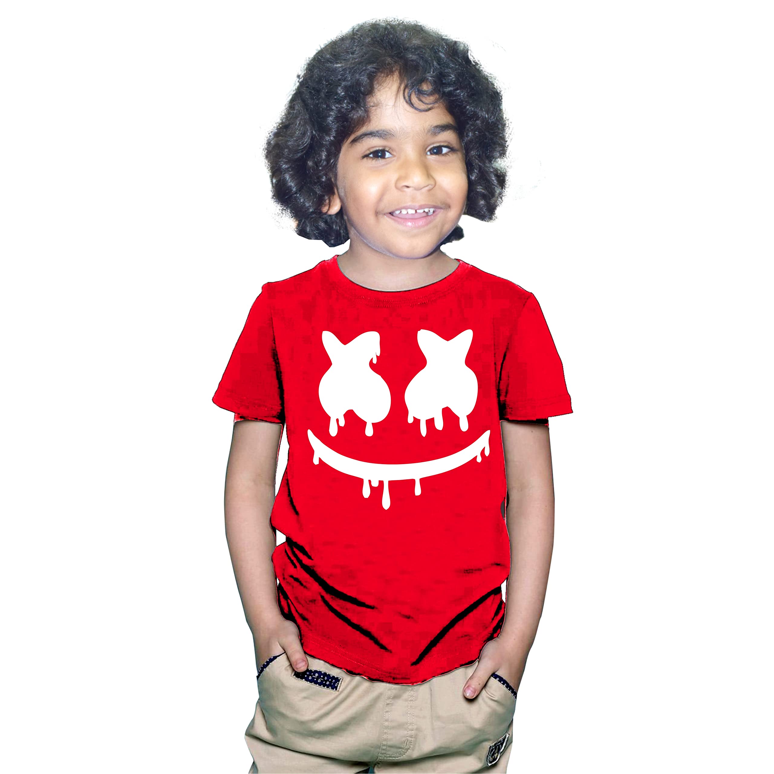 FMstyles - Marshmello Face Red Kids Tshirt