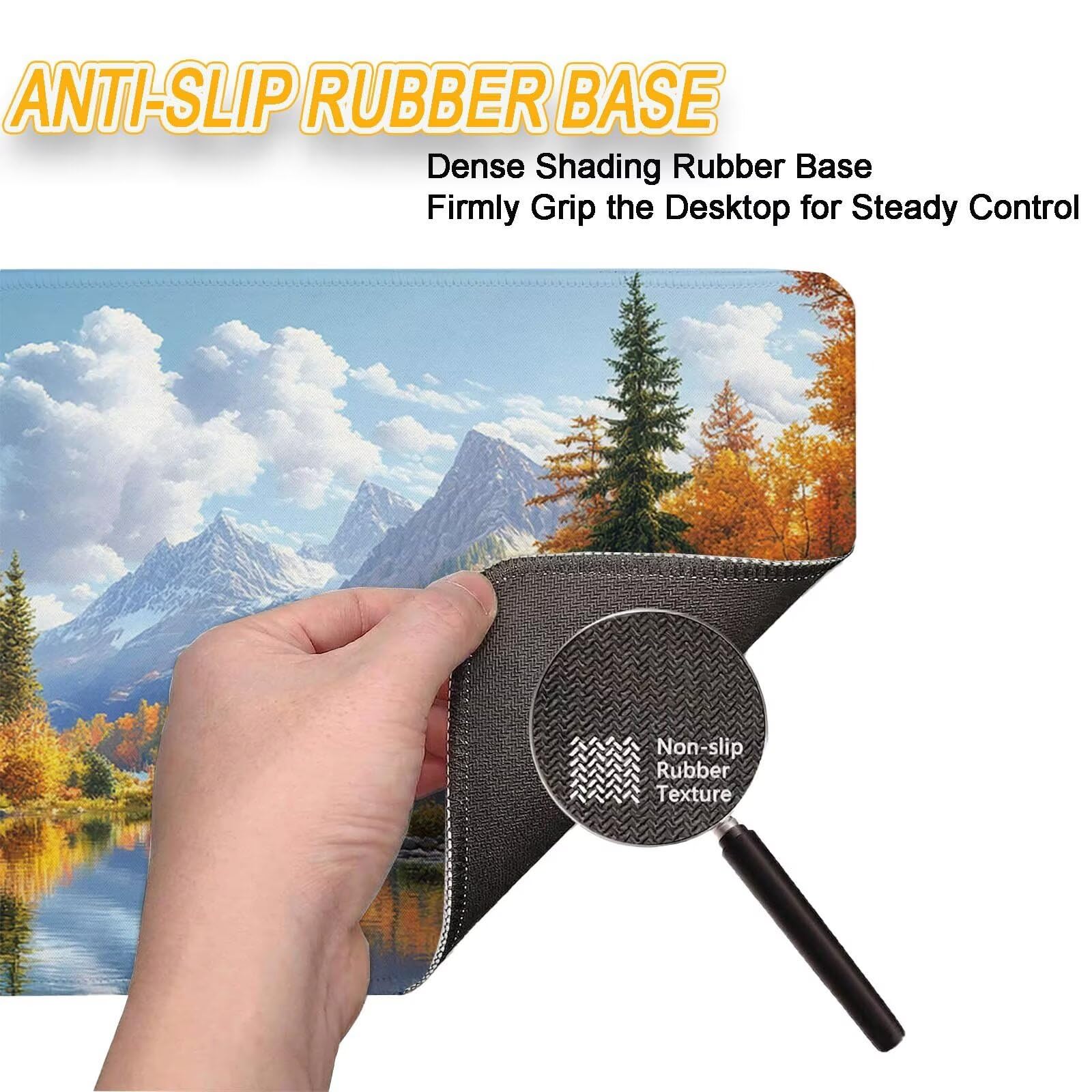 Tappetino Mouse 900x450mm | Superficie Ultra-Liscia, foresta 0-z608