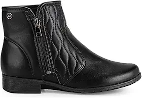 Bota Feminina Conforto Salto Baixo Dia A Dia Dakota - Preto