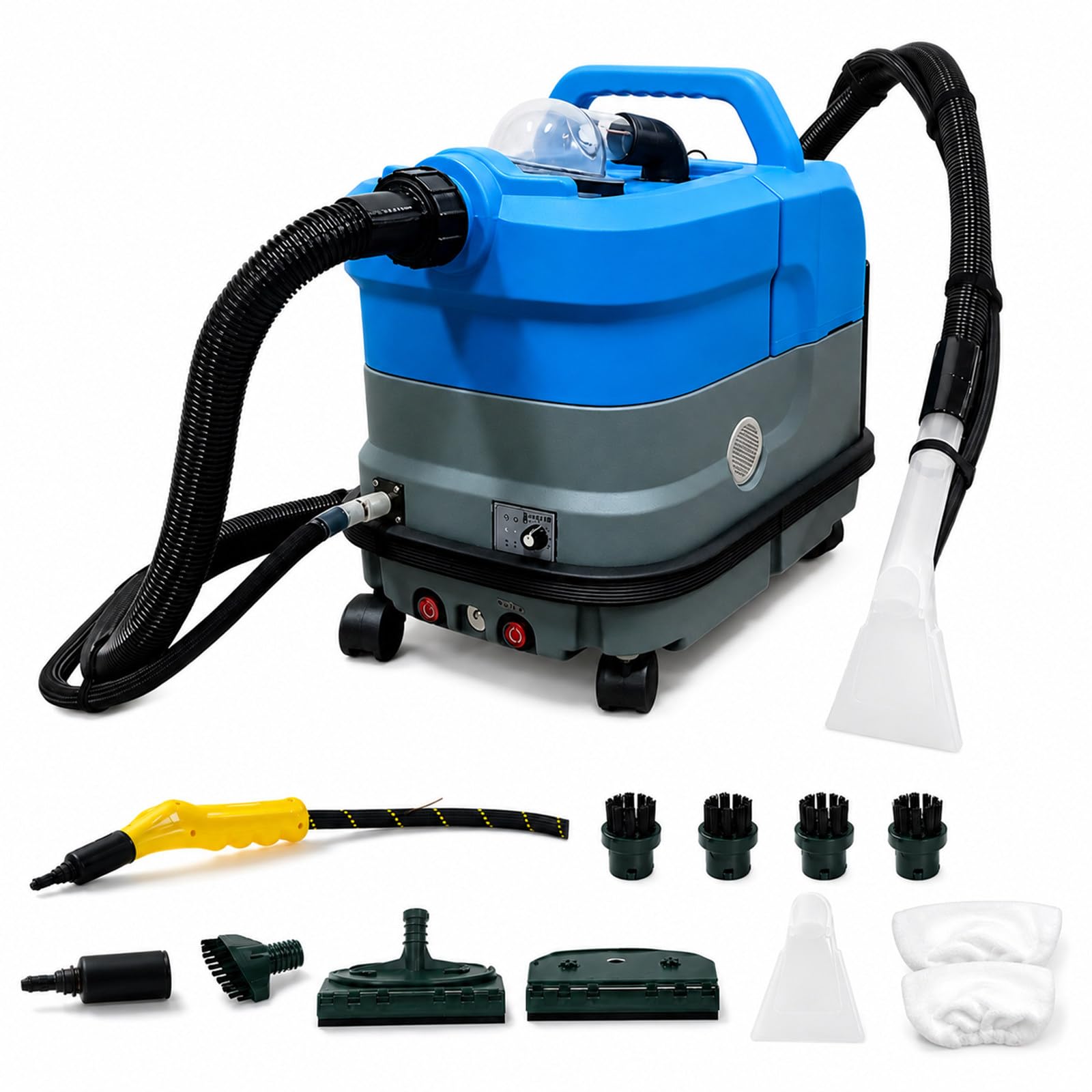 Inyector Extractor a Vapor, 2500 W, 24 kPa, 15 s, 7,5 + 12 L, 10m