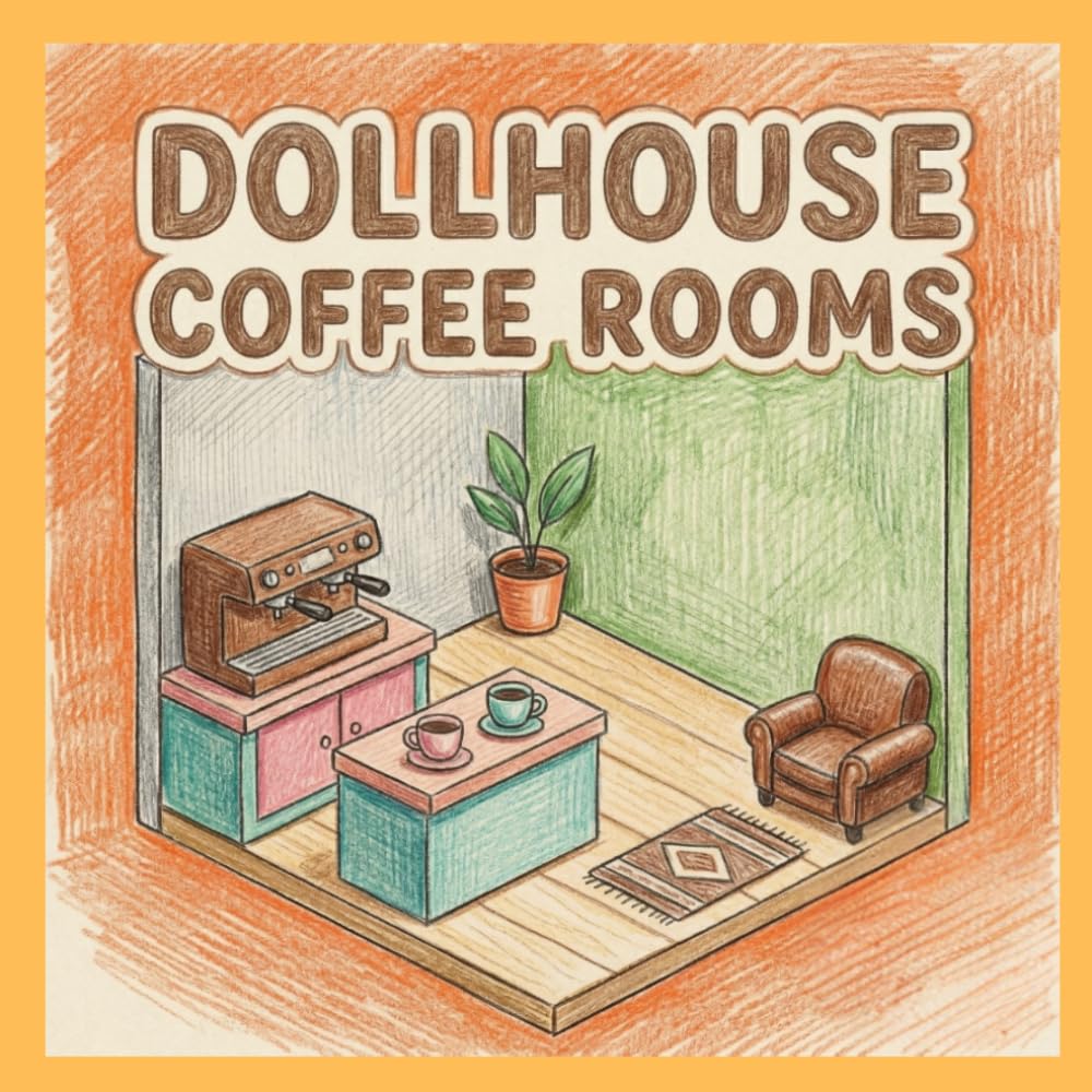 Dollhouse Coffee Rooms: Cozy Pocket Worlds: Cozy, Bold & Easy (Single-Sided) (cozy pocket worlds series)