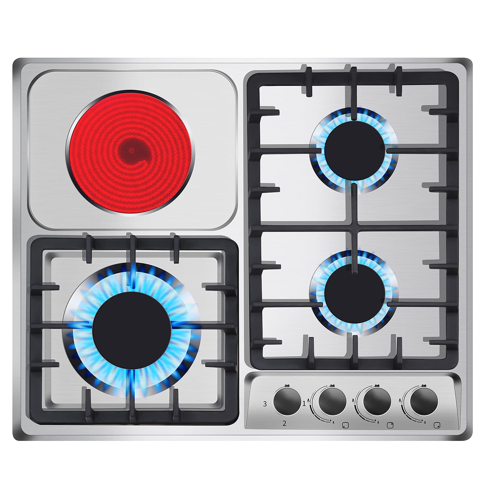 electric gas top stove