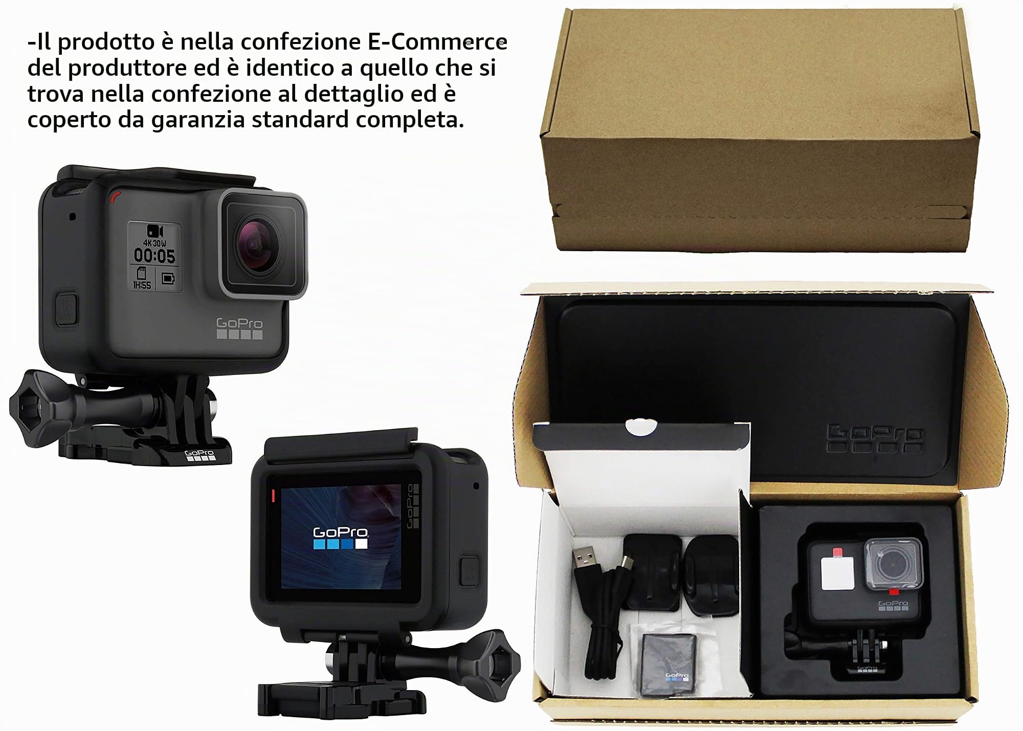 GoPro HERO5 Black Ricondizionata 4K UHD 2160p