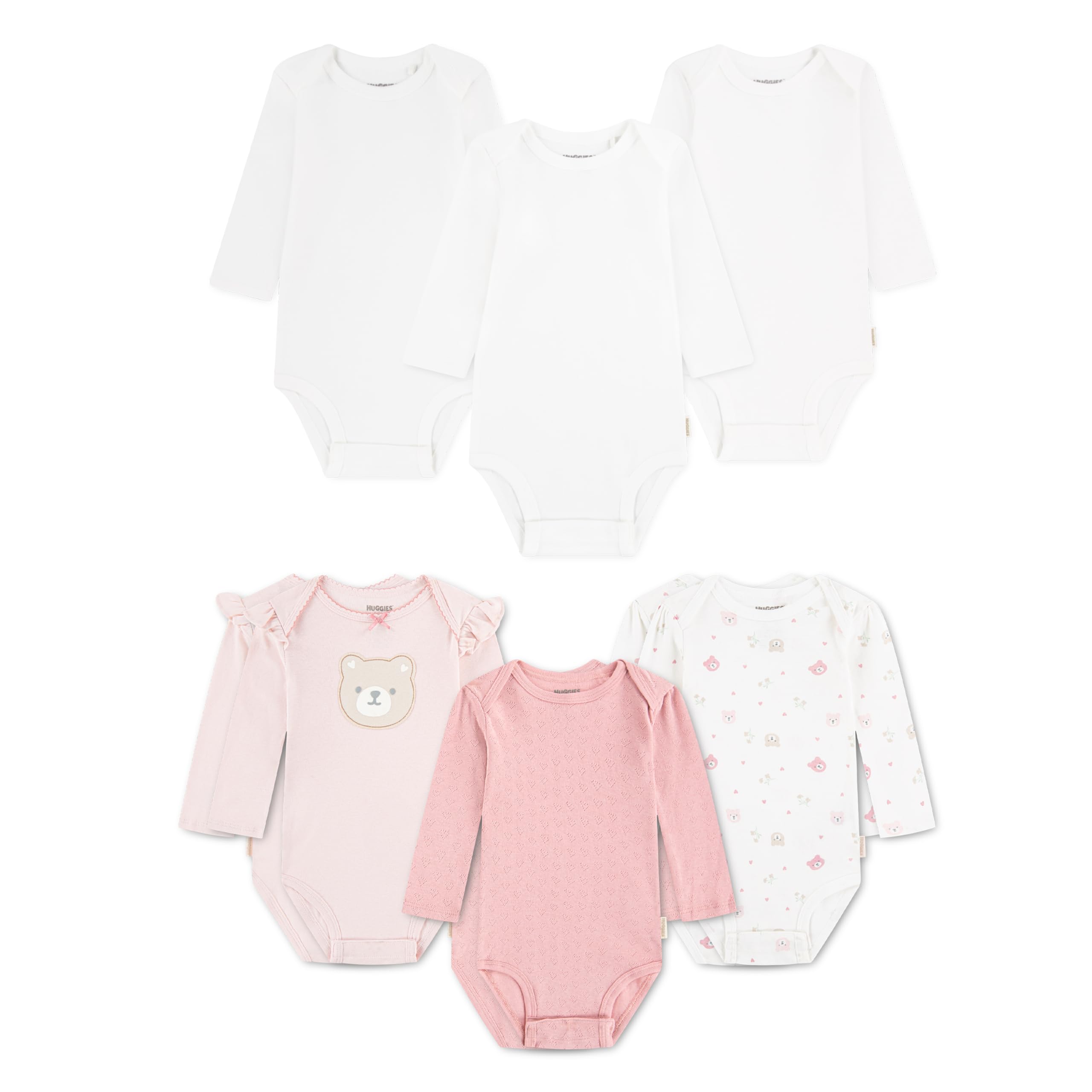 Set di 6 Body a Maniche Lunghe Huggies Babywear