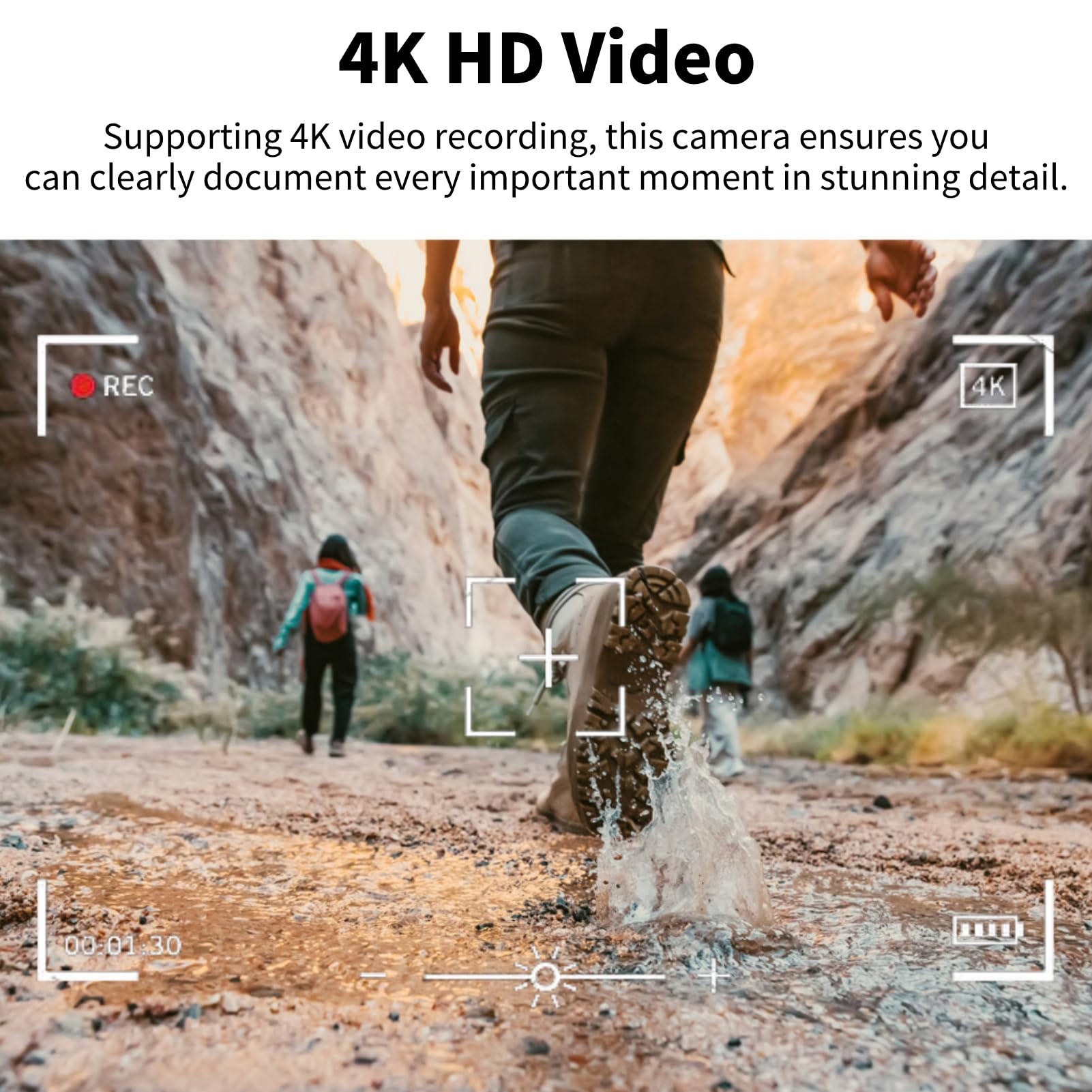 Fotocamera Digitale 4K, Fotocamera per Vlogging con Messa a Fuoco Automatica da 64 MP, Zoom Digitale 28X, Filtro retrò, Lettore Musicale, WiFi, modalità Bellezza, Compatibile con