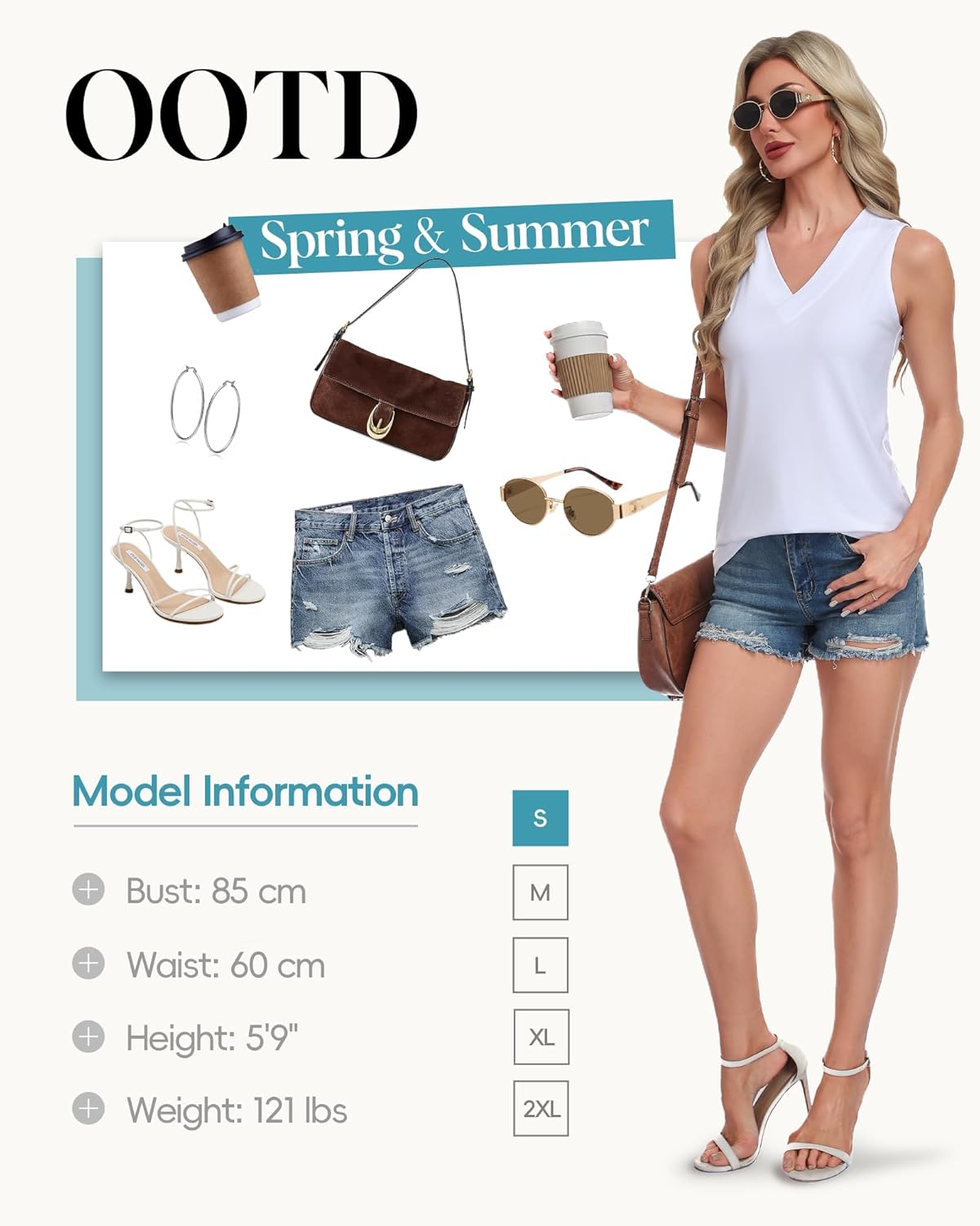 Womens Tank Tops Loose Fit Sleeveless Summer Shirts V Neck Flowy Blouses Casual Beach Vacation Clothes Fashion 2026 image 5