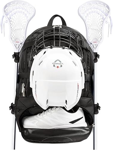 Miniatura 8 de MARITTON Lacrosse - Mochila para niño o niña - Mochila Lacrosse con capacidad para todos los equipos de lacrosse o hockey sobre césped - Dos