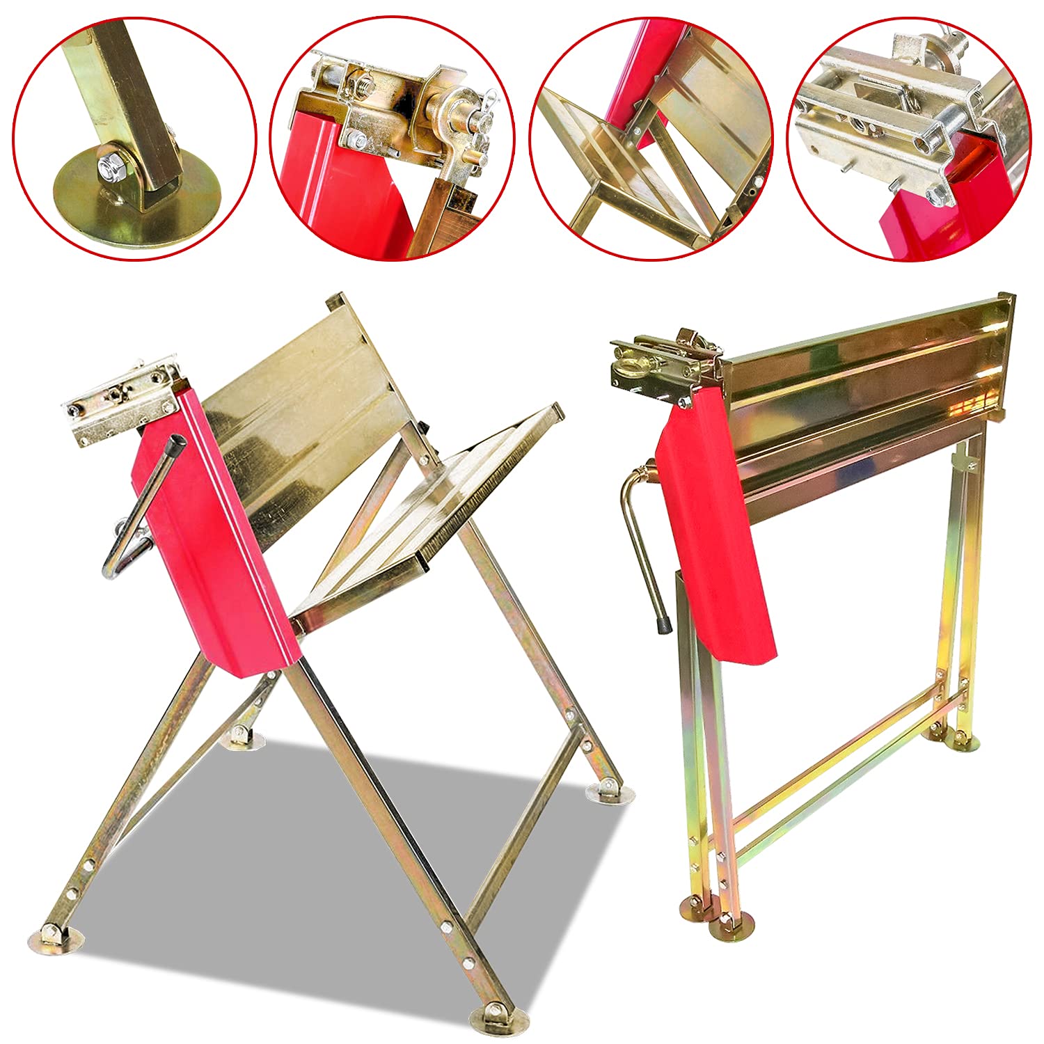 Chevalet de sciage avec support de tronçonneuse - Support pliable pour scieries et ateliers - 81 x 72 x 78,5 cm - Charge maximale : 150 kg