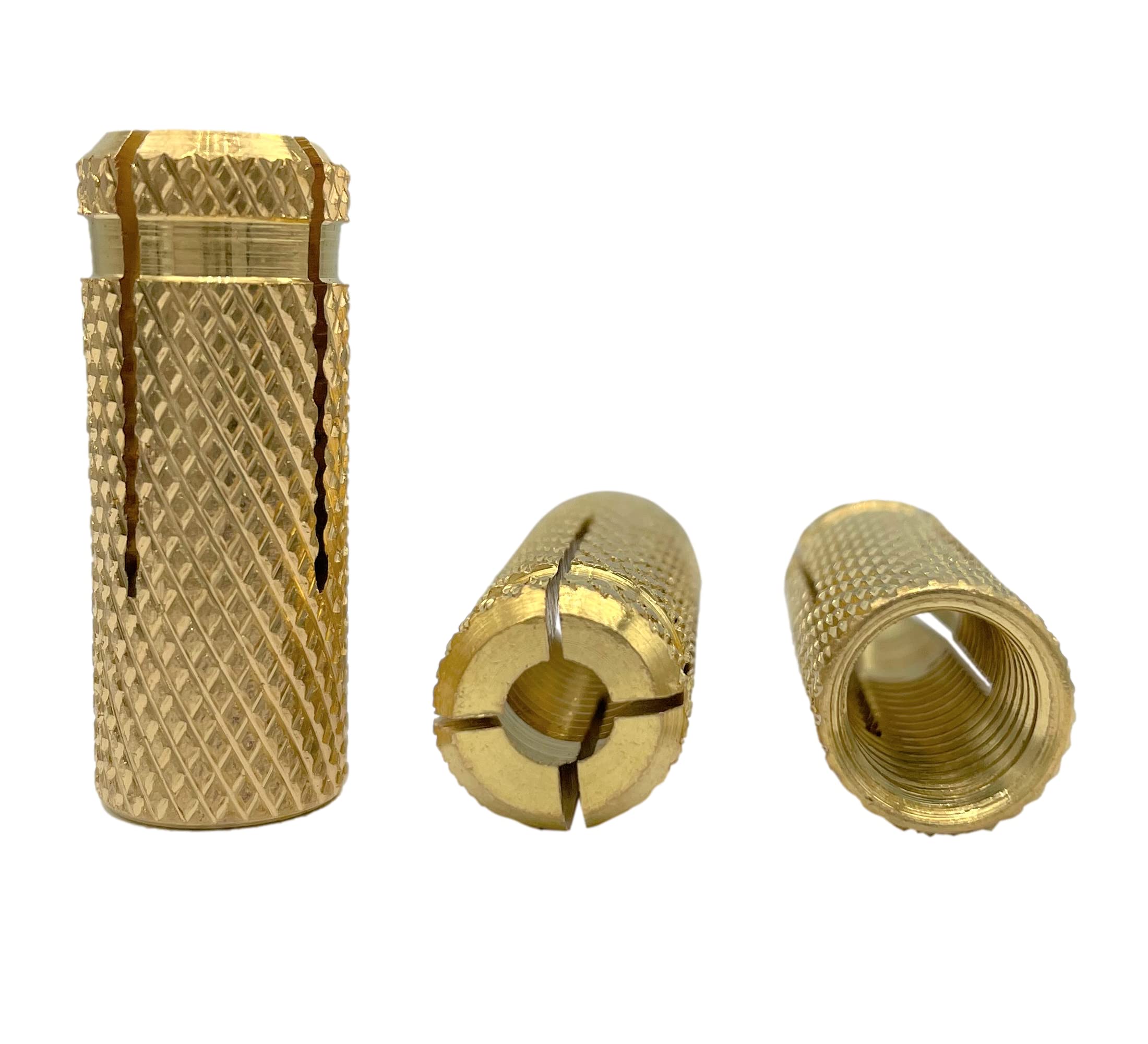 Lot de 60 Ancres en Laiton M10 x 32 mm - Chevilles d'Expansion Marcopol