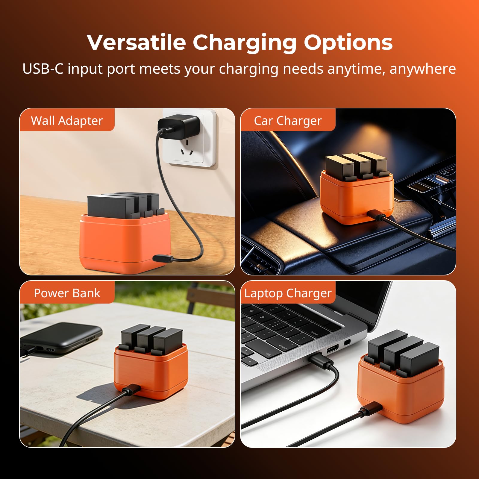 SMALLRIG Camera Battery Charger for DJI Action 6 5921