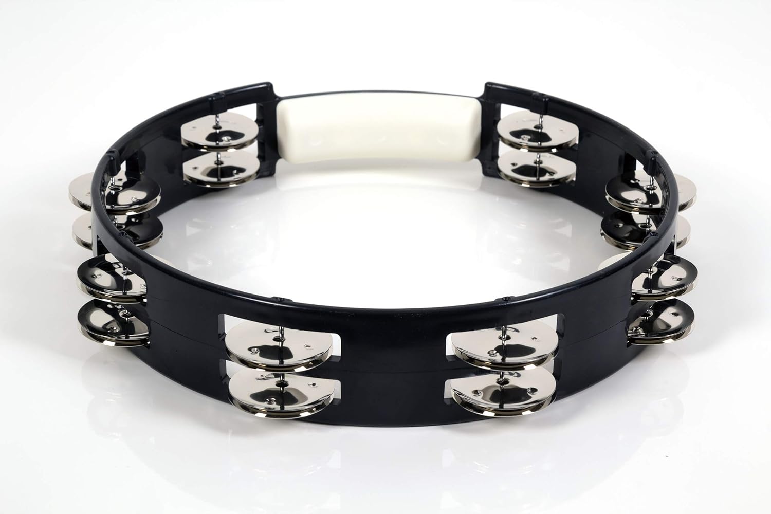 RhythmTech TC4010 10-Inch True Colors Tambourine, Black
