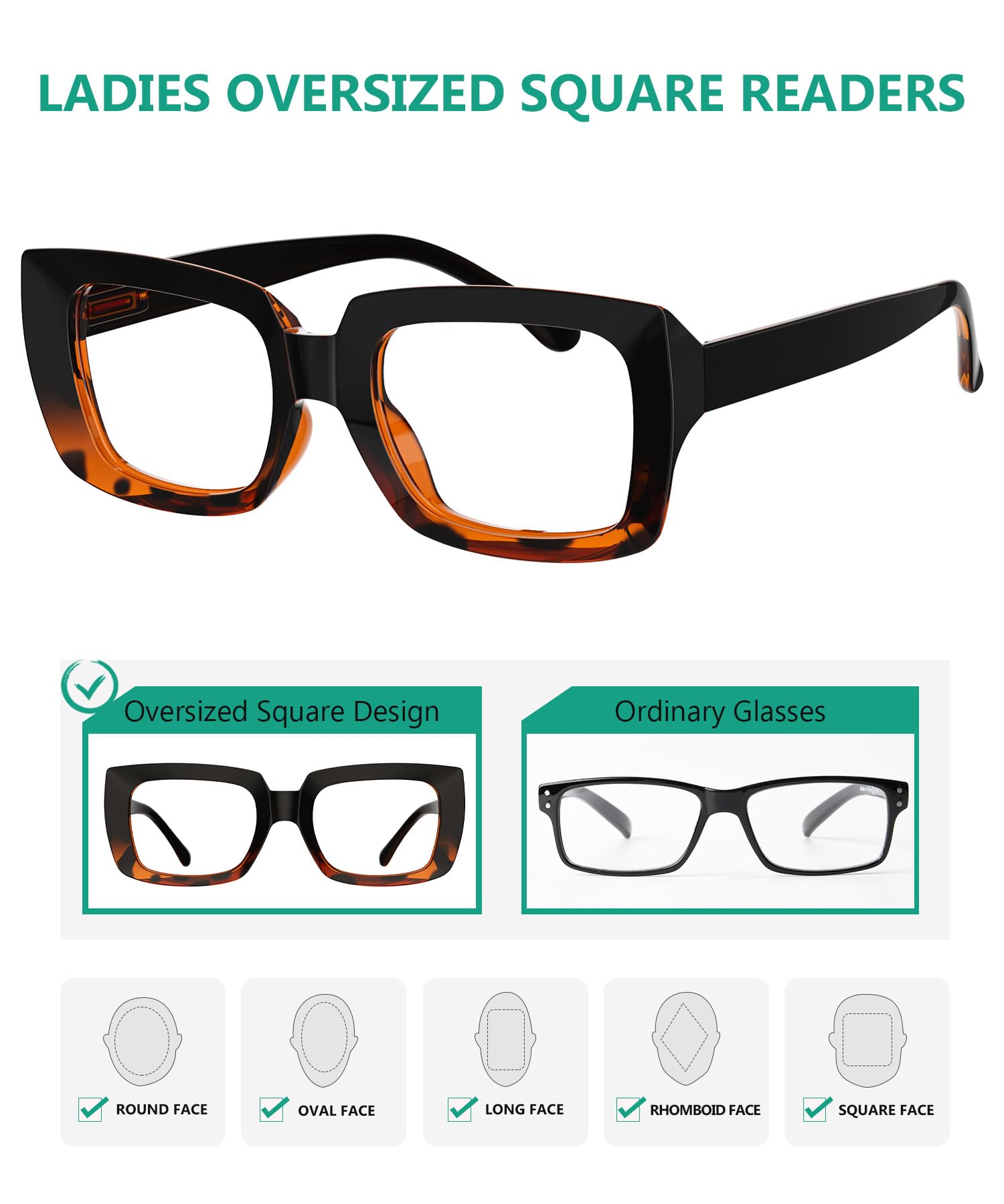 Amazon.com: Eyekepper 4 Pack Stylish Reading Glasses Women  display picture 2
