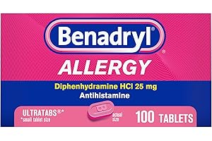Benadryl Ultratabs: Ultimate Allergy Relief with Diphenhydramine HCl
