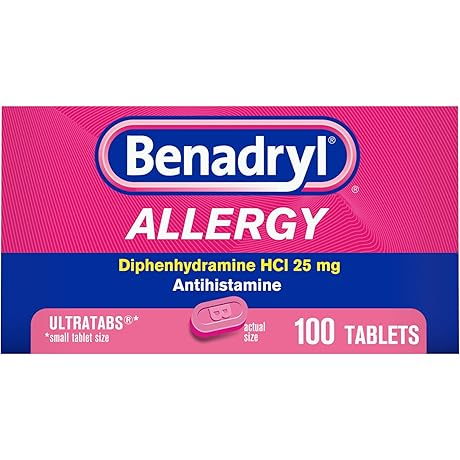 Benadryl Ultratabs: Ultimate Allergy Relief with Diphenhydramine HCl