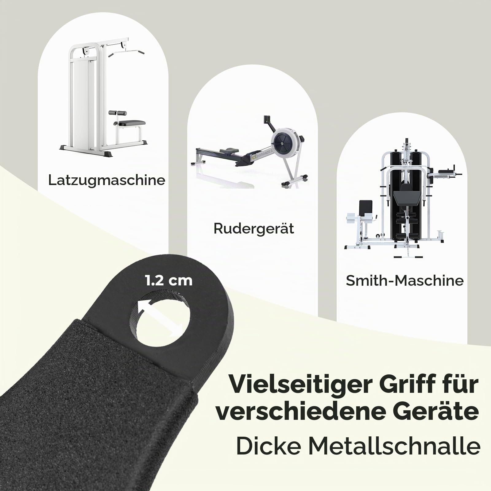 KOMFOTTEU 5-teiliges Rudergriff Set, Kabelmaschine Griffe mit Gummi LAT für Rückenkrafttraing, V Form Pull-Down Kabelzuggriff , Handgriff Latzuggriff für Bizeps & Trizeps Training