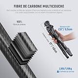 NEEWER LITETRIP LT32 62" Treppiede da Viaggio Fibra di Carbonio con ±15° - 4