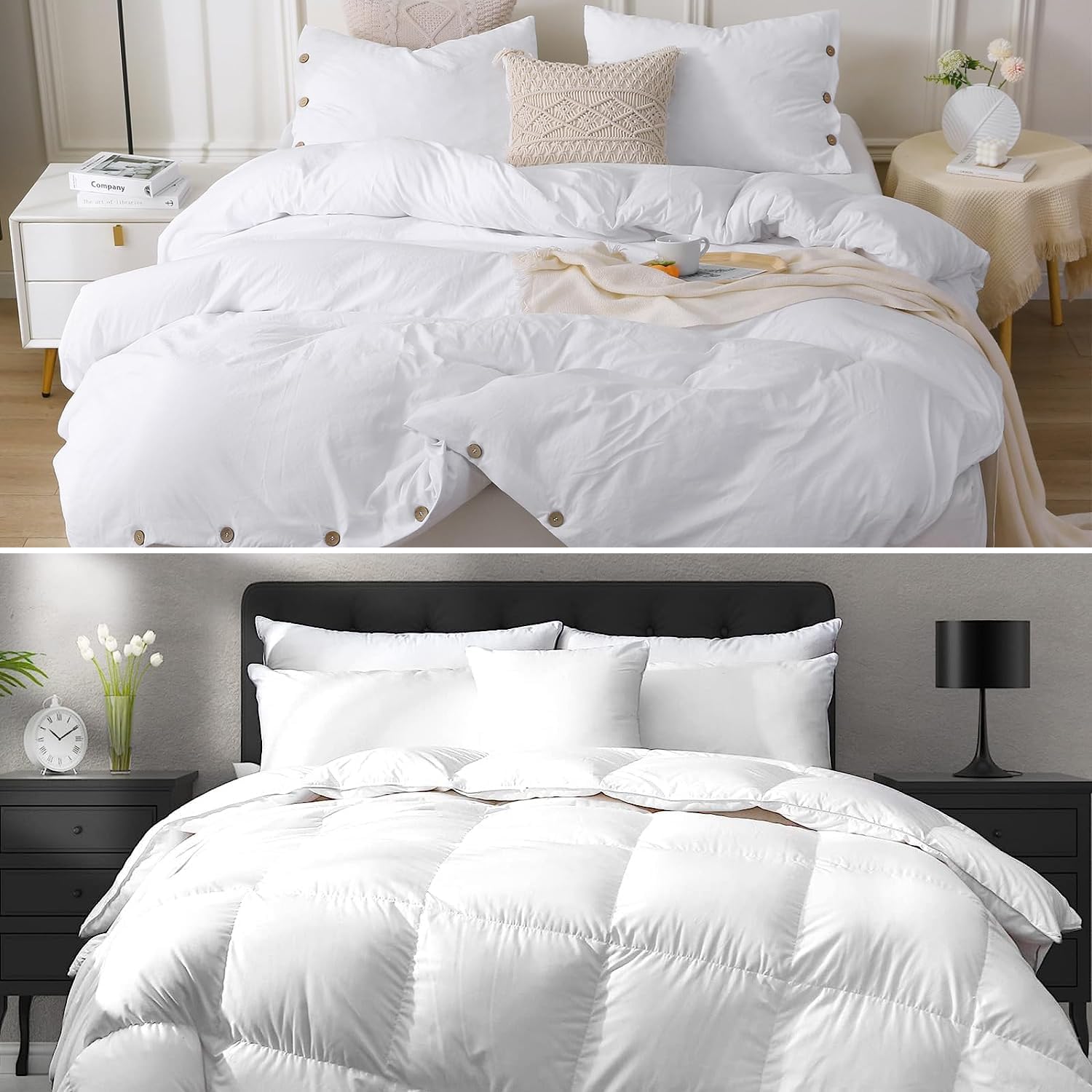 APSMILE 2PCS Down comforters and Duvet Cover Set Home