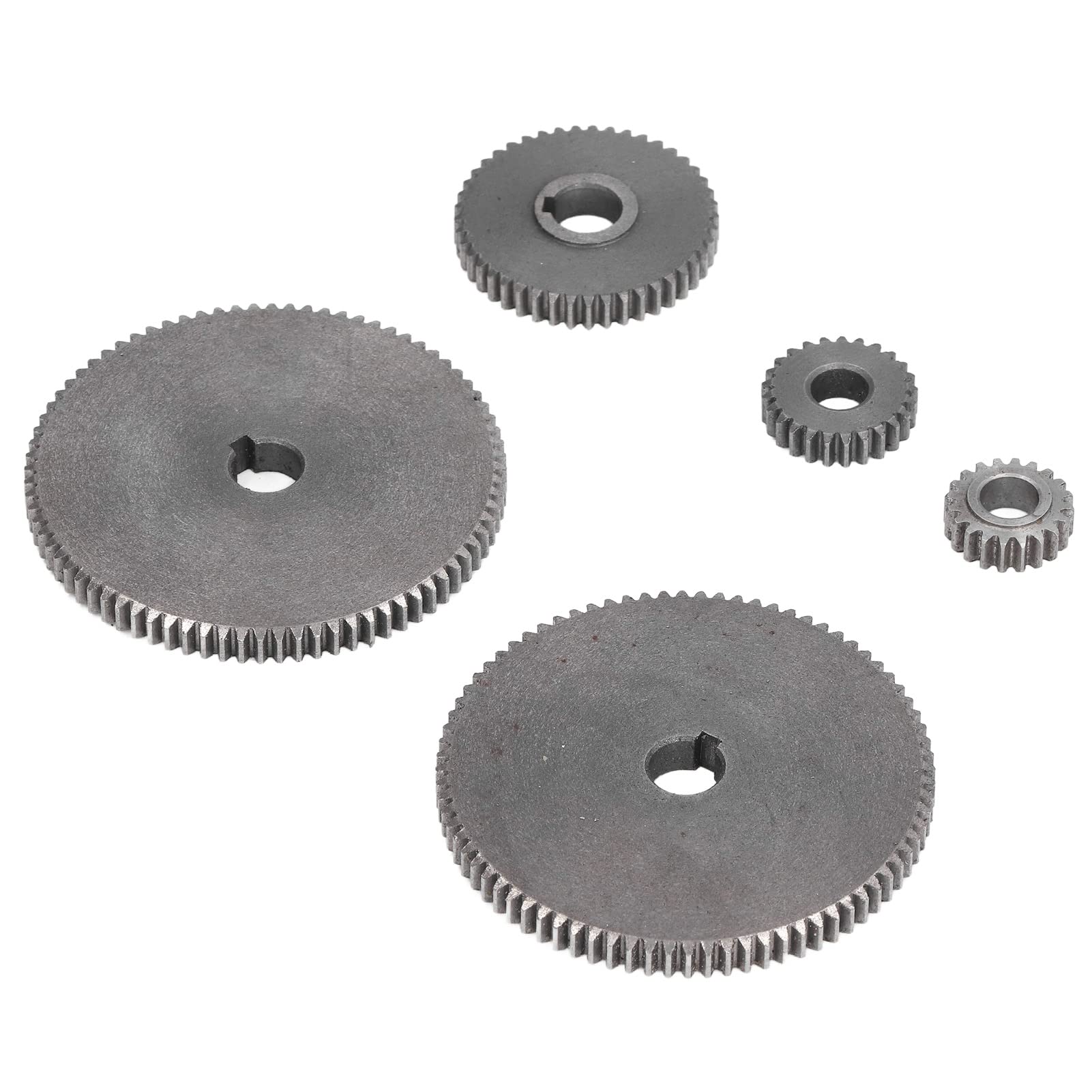 Engranaje de Torno, 5 Piezas de Engranajes de Micro Torno T80 T45 T25 T20 Kit de Repuesto para Micro Tornos y Máquinas Cortadoras de Metal, Engranajes, Engranajes de Torno