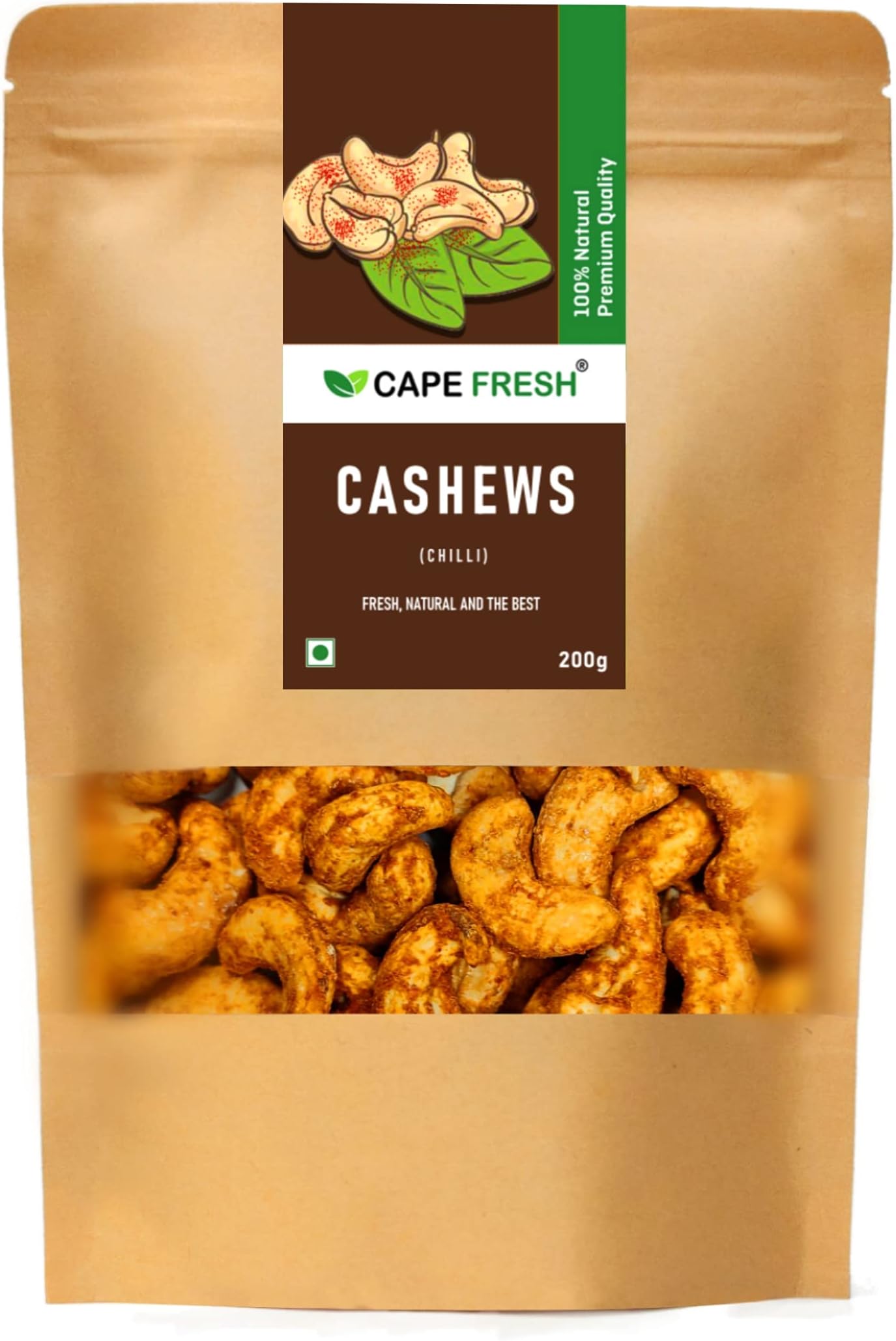 Cape Fresh Chilli Cashew 200g | Roasted Cashew Chilli