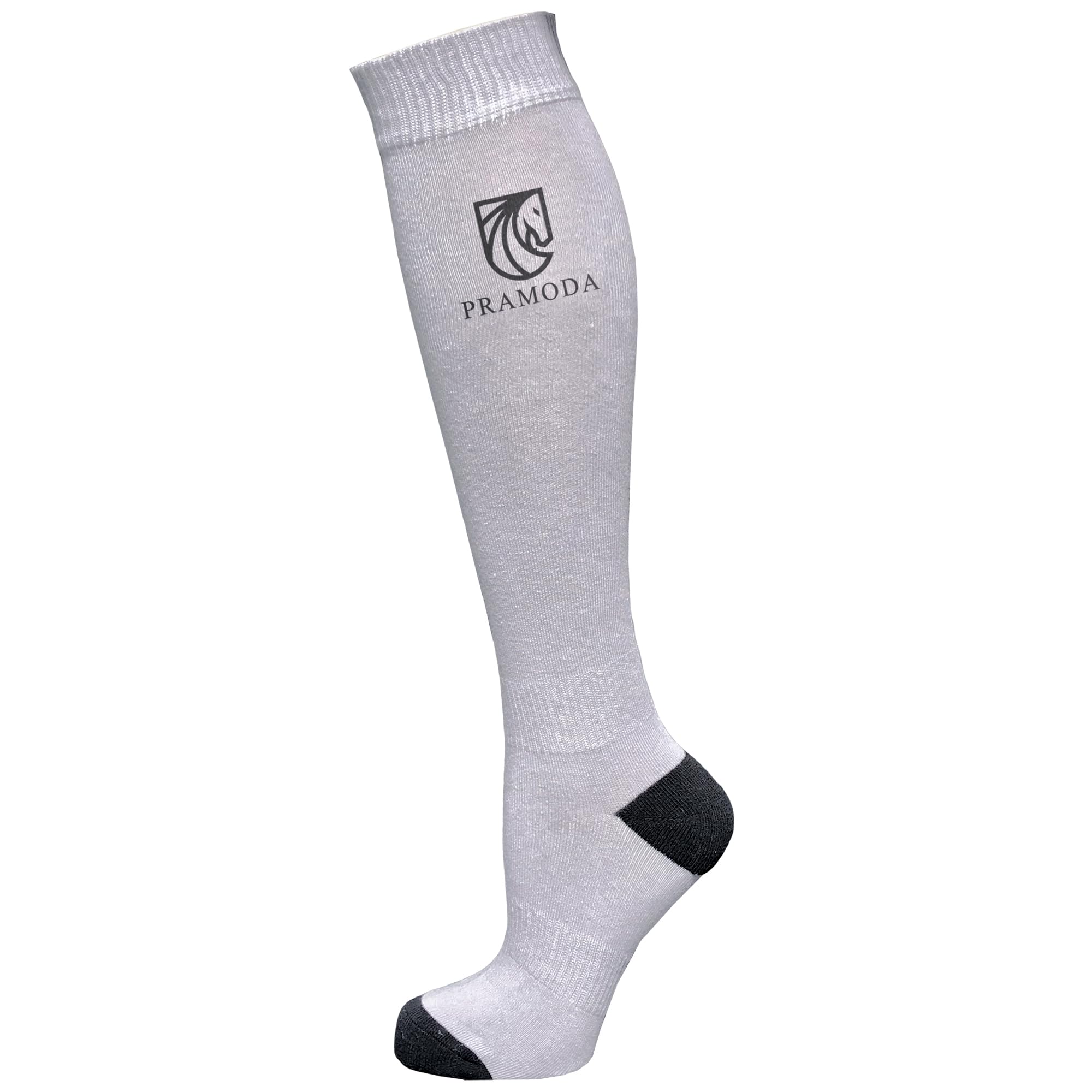 Pramoda 3 paia di calzini da equitazione da donna in cotone antracite - nero - grigio (36-40), nero, blu navy, rosa, 36-40 Tall