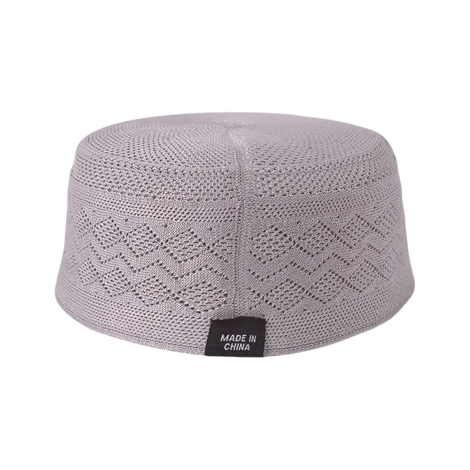NVOQILIN Muslims Prayer Hat Breathable Kufi Hat with Hollowout Pattern for Cultural Event and Religious Gathering Traditional Kufi