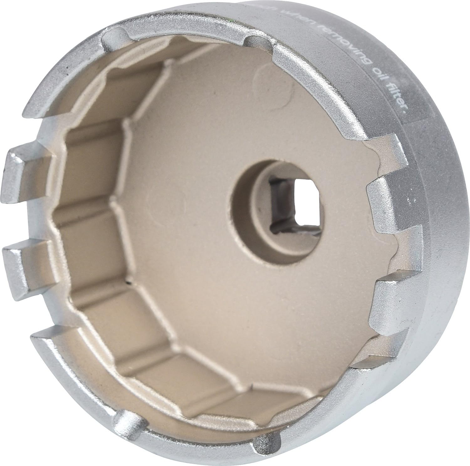 KS Tools 150.9212 Cloche filtre à huile 3/8" 64,5mm 14 pans 1 encoche du coffret 150.9210.