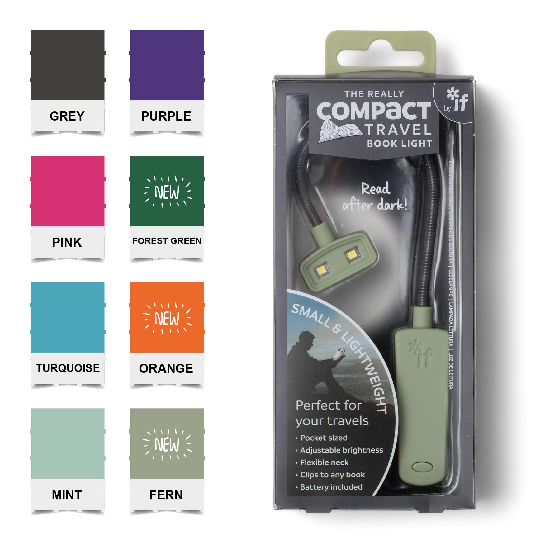 IF The Really Compact Travel Book Light - Forest Green - Image 4