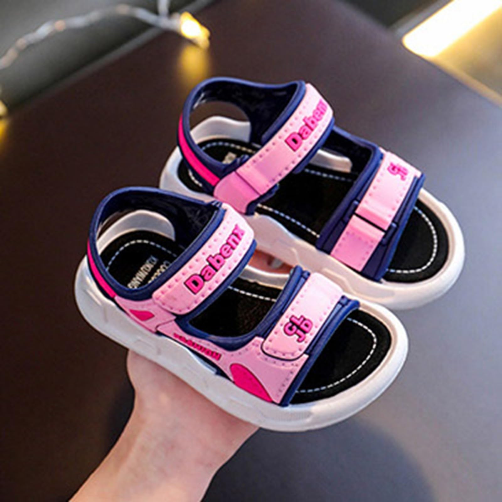 YHQZNLXQ Generisch Sandalias para niñas y jóvenes con Correas Ajustables, cómodas Sandalias de Verano al Aire Libre