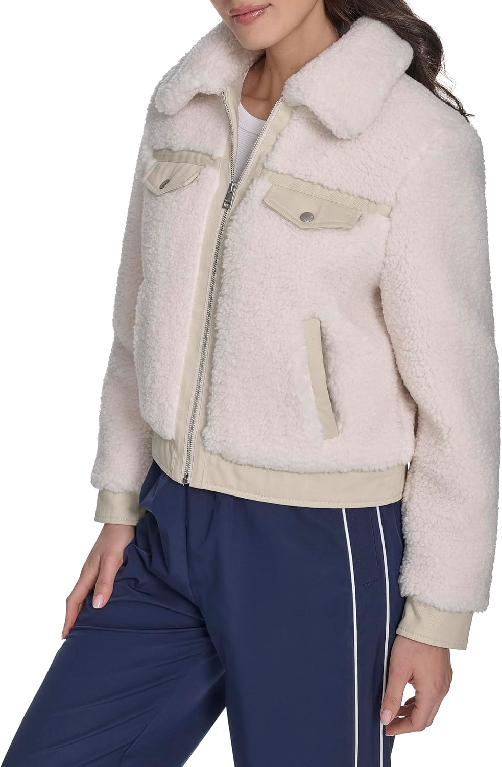 Levi's Women's Sherpa Bomber With Quilted Lining - Image 3