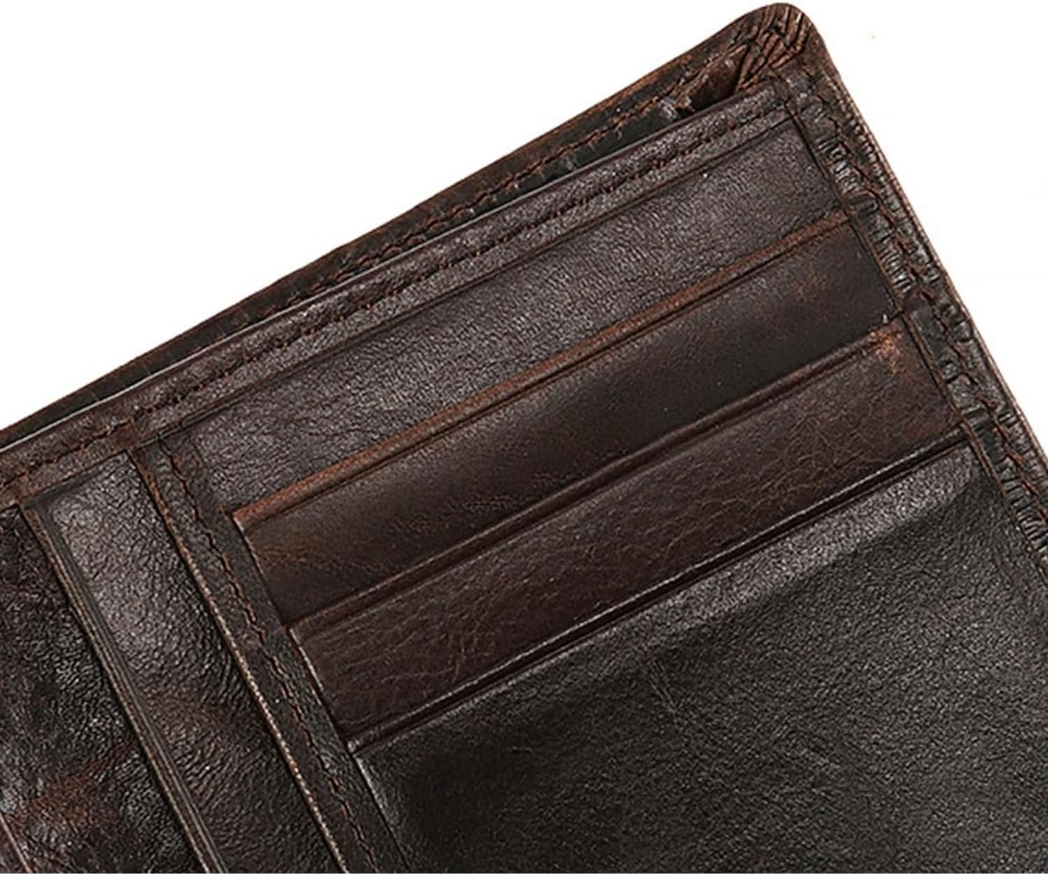 Dragon Genuine Leather Wallet for Men, 3D Engraved Vintage Bifold Design, Large Capacity Card Holder with Cash Compartment and ID Window (Style 2) - Image 5