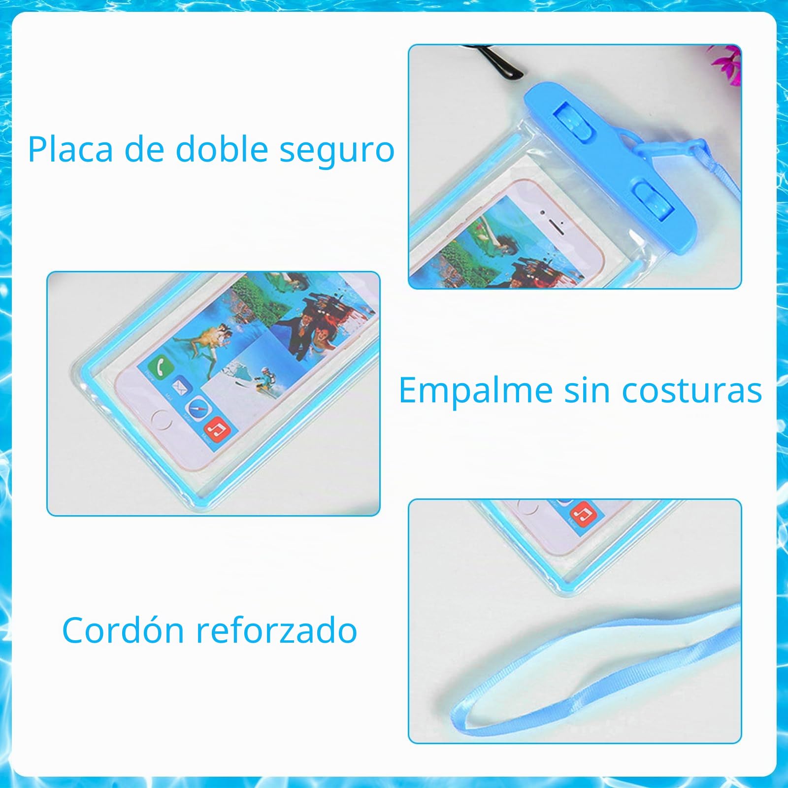 Colchoneta Piscina Adultos, Hamaca Inflable para Piscina, Hamaca de Agua, Colchoneta Hinchables para Piscina, Colchoneta Agua con Agujeros, Tumbona Hinchable de Agua para Fiesta Playa Piscina