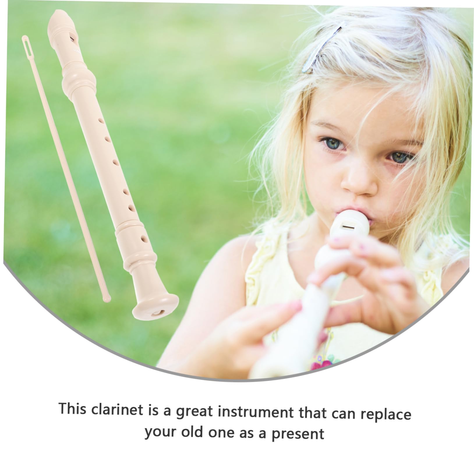 Abaodam Beginner Recorder Instrument for Boys and Girls Adults 6-hole Clarinet Student Clarinet Practice Wind Instrument