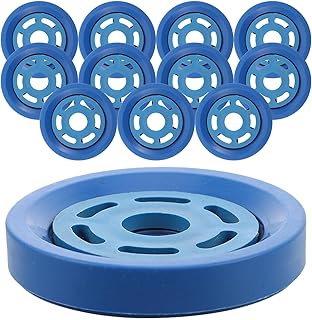 HEMOTON 12 Juegos Accesorios Americanos para Redes de Pesca Anillos para Redes Cuerdas Manuales Herramienta Flexible para Organización y Separación de Líneas Kit Azul para Pesca