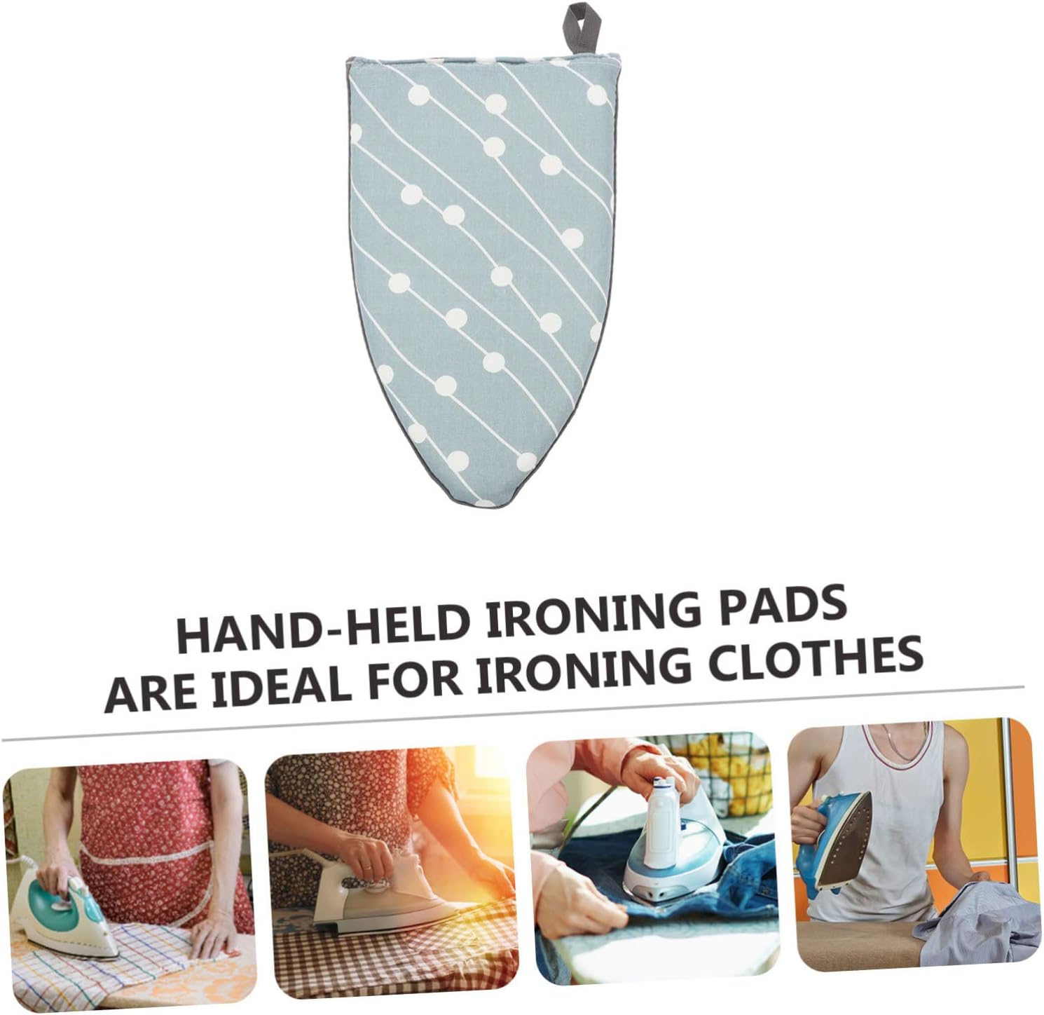 ABOOFAN Portable Handheld Ironing Board Steamer Glove Heat Resistant Ironing Mitt for Easy Wrinkle Removal Travel Compatible with Steam Irons Garment Steamers