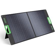 100W Portable Solar Panel for Power Station Generator, 23.5% High Efficiency ETFE 18V Foldable Solar Charger for Outdoor Camping RV Offgrid