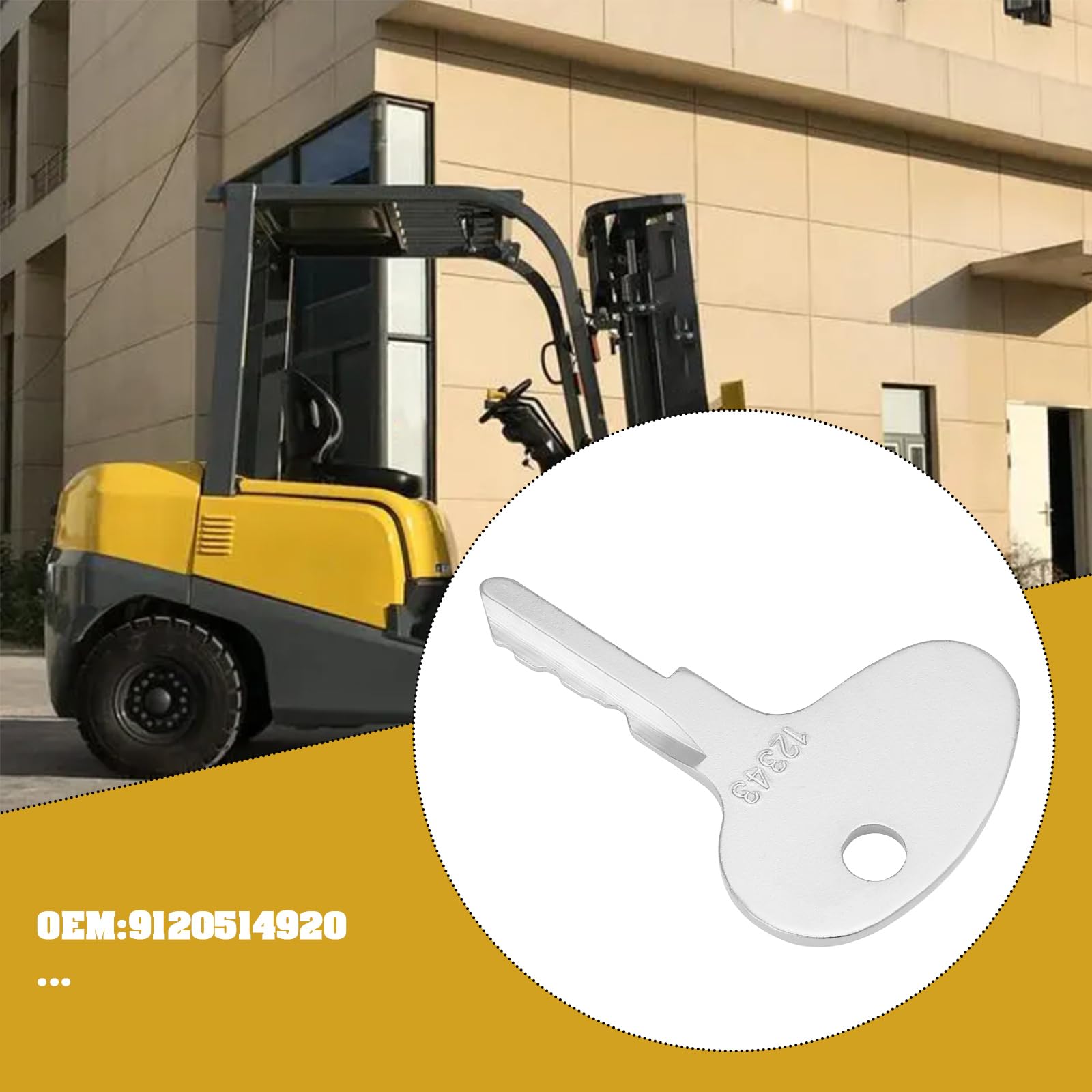 Image secondaire de LT Easiyl Lot de 5 Clés de Contact d'allumage pour Chariot élévateur 912-0514920 Compatible avec Mitsubishi Dozer BD2 Compatible