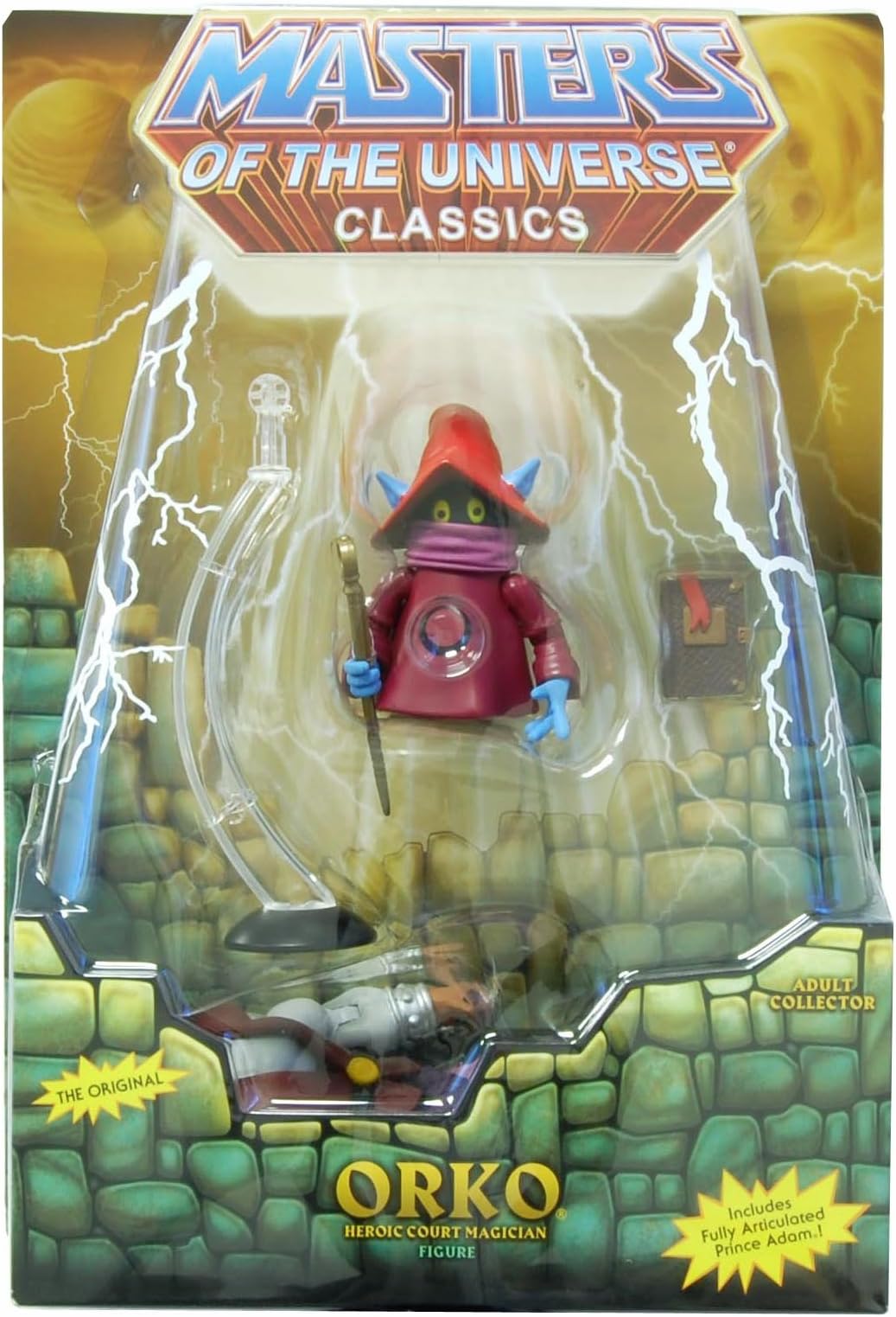 Masters of the Universe Classics He-Man Orko figure with Prince Adam MOTU