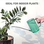ONEDONE Watering Can Indoor Plants, Long Spout Plant Watering Can 1L 34oz, Small Watering Can for House Plants Garden Potted Flowers Green with Bonus Spray Bottle, Squeeze Bottle